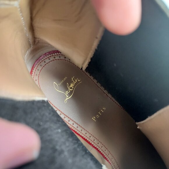 CHRISTIAN LOUBOUTIN MENS Melon Leather Chelsea Boot - Picture 5 of 10